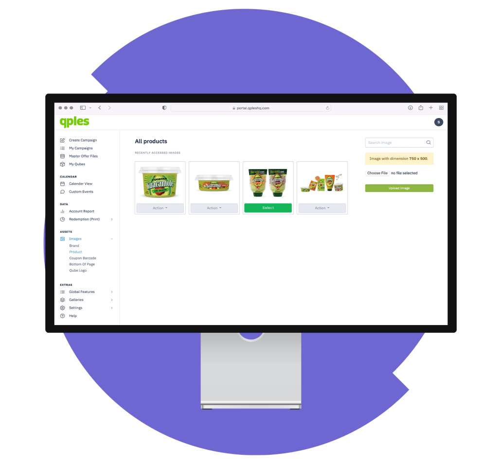 Loading images in Qples platform