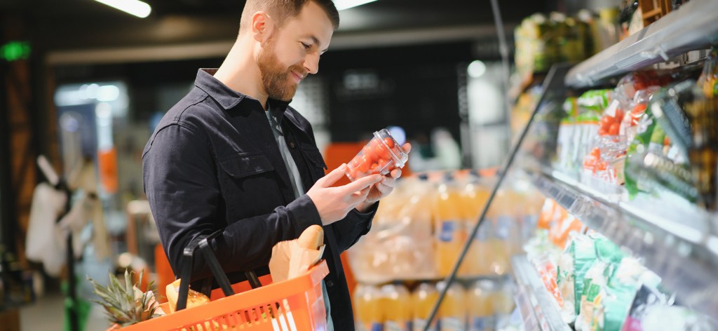 Man Grocery Shopping